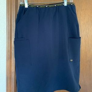 Csaucy navy scrub skirt size medium